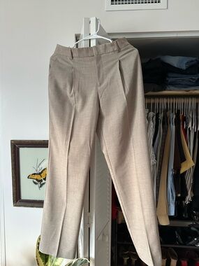Mango Tailored Beige Dress Pants